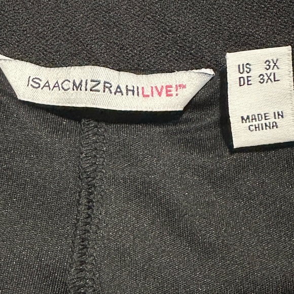 Isaac Mizrahi Pebble Knit Wrap Skort with Ruffle Plus Size 3x women - Picture 3 of 4